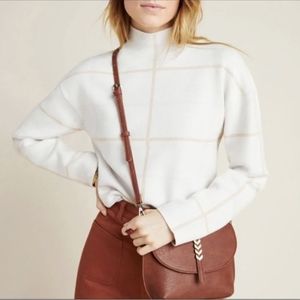 Anthropologie Ivanna Lizzie Mock Neck Sweater